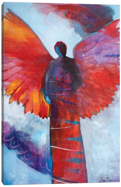Love Is A Fire Canvas Art Print - Wings Art