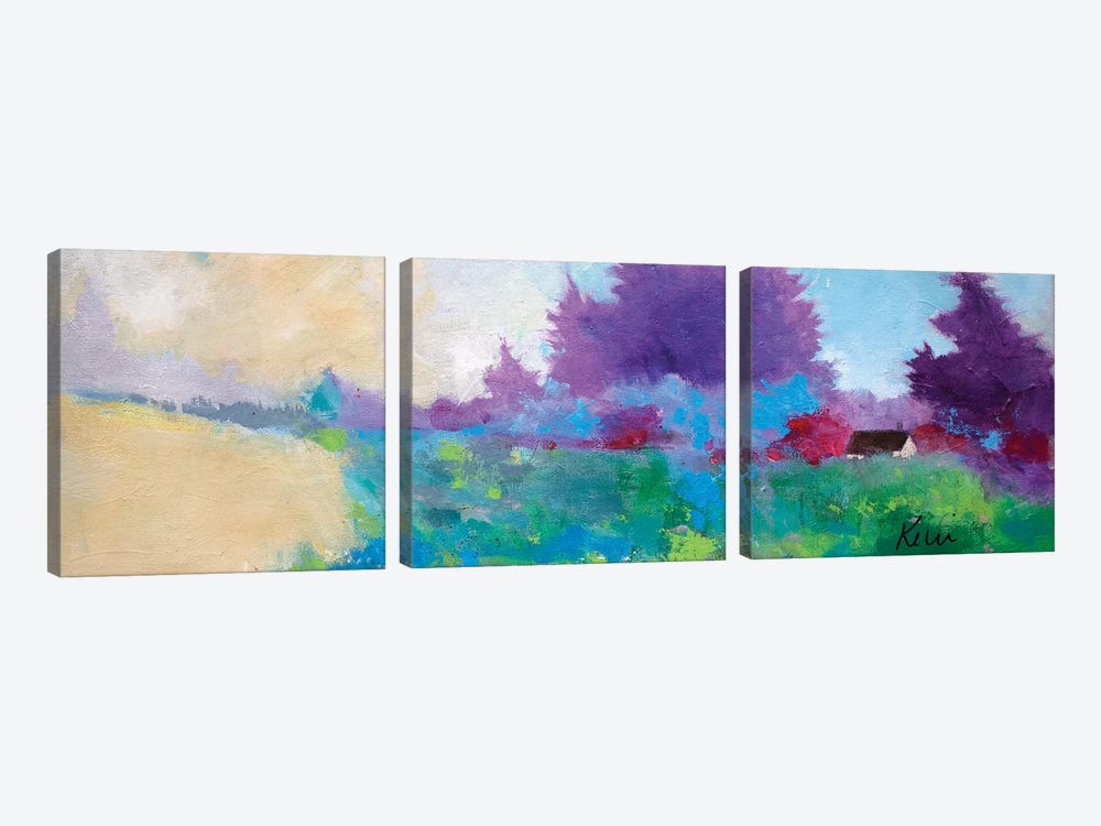 Afternoon Alone by Kerri McCabe 3-piece Canvas Print