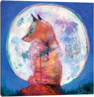 Moon Rise Canvas Art Print - Kerri McCabe