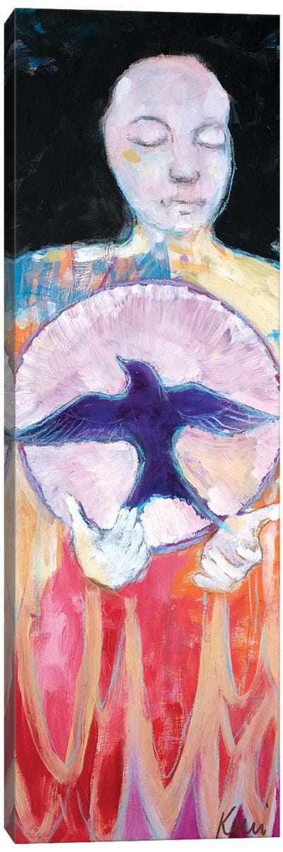 Summoning Swallows Canvas Art Print - Crow Art