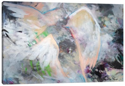 Wild Heart Be Free Canvas Art Print - Wings Art