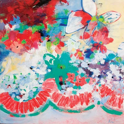 Flower Garlands by Kerri McCabe canvas print