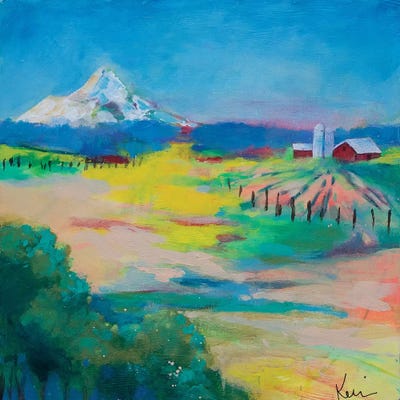 On The Way To The Barn by Kerri McCabe canvas print