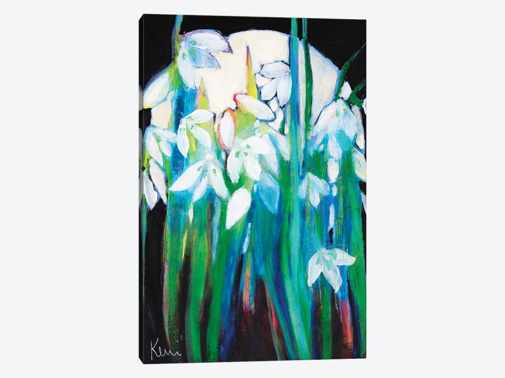 Blooming In The Moonlight by Kerri McCabe 1-piece Art Print