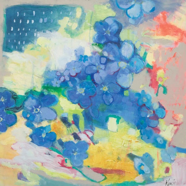 Intuitive Abstracts: Forget Me Not by Kerri McCabe