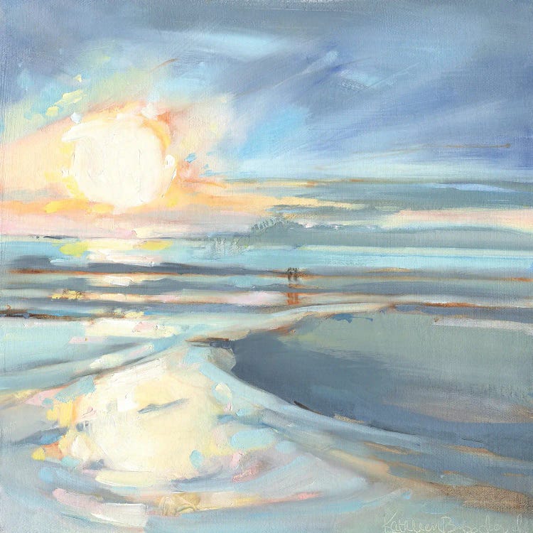 Eastern Lake Sunset by Kathleen Broaderick wall art
