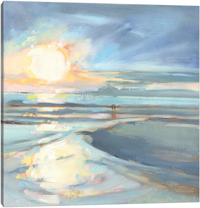 Eastern Lake Sunset Canvas Art Print - Lake Art