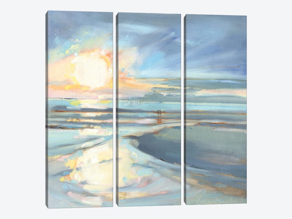 Eastern Lake Sunset by Kathleen Broaderick 3-piece Art Print