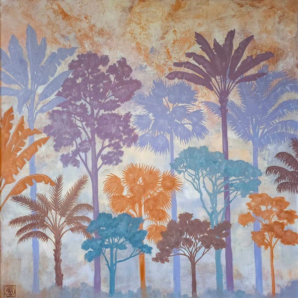 Tranquil Gardens: Tree Silhuettes by Katia Bellini