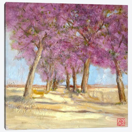 Blooming Tree Alley Canvas Print #KBI1} by Katia Bellini Canvas Print