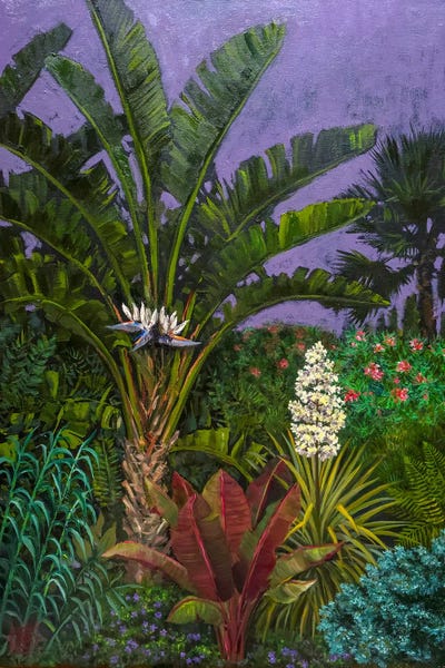 Gardens & Floral Landscapes: Botanical Gardens At Night by Katia Bellini