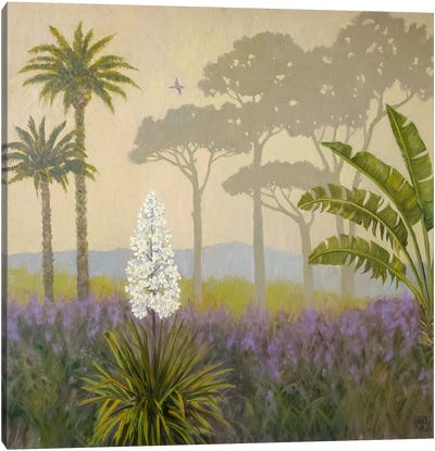 Hazy Tropical Scenery Canvas Art Print - Katia Bellini