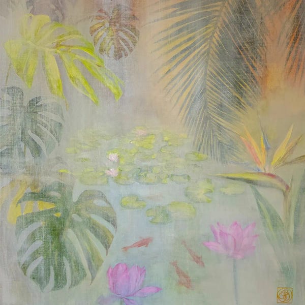 Tranquil Gardens: Lotus Pond by Katia Bellini