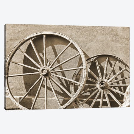 Like a Wagon Wheel Canvas Print #KBK24} by Kari Brooks Canvas Art Print