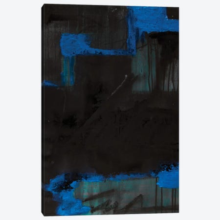 Black Azul Canvas Print #KBM12} by KBM Art Print