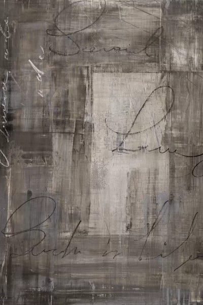 Gray Living by KBM framed canvas print