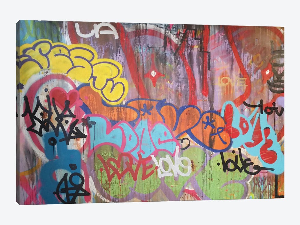 LA Graf Love by KBM 1-piece Canvas Artwork