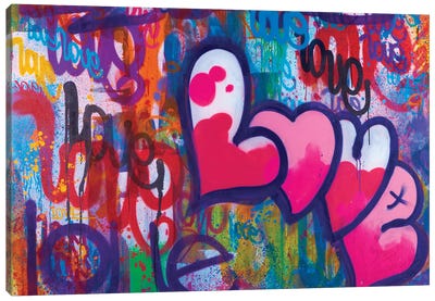 One Love IV Canvas Art Print - Vibrant Rebellion