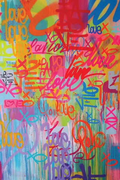 One Love VIII by KBM framed canvas print