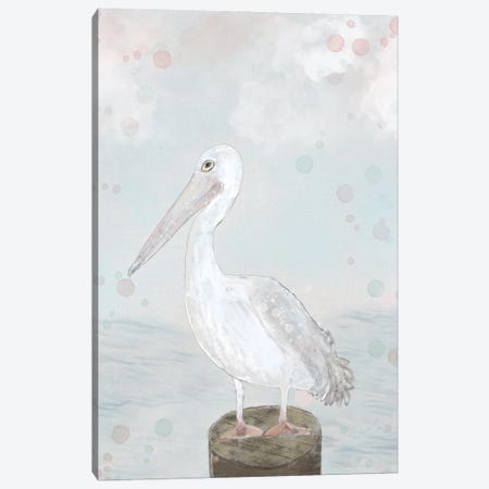 Lonely Seagull Canvas Print #KBS11} by Karen Barski Art Print