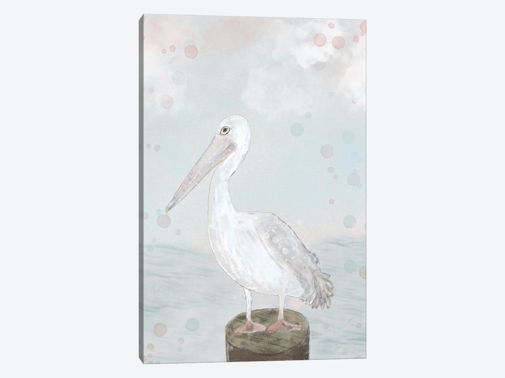 Lonely Seagull by Karen Barski 1-piece Canvas Art Print