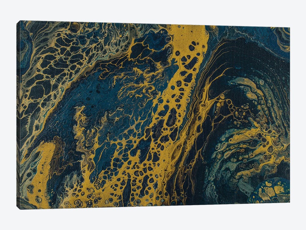 Blue Hue Lava II by Karen Barski 1-piece Art Print