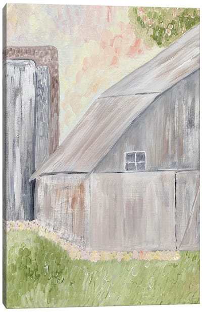 Watercolor Barn I Canvas Art Print