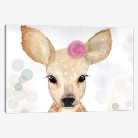 Cute Deer Canvas Print #KBS6} by Karen Barski Canvas Art Print