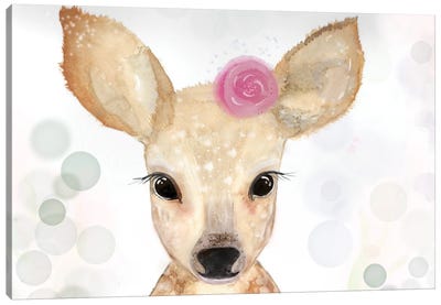 Cute Deer Canvas Art Print