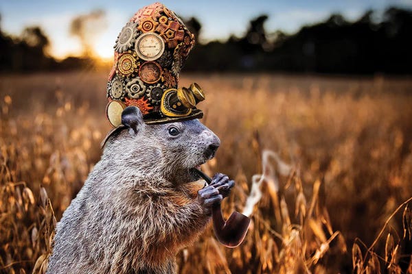 Karen Burke: Punked Woodchuck by Karen Burke
