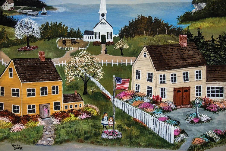 Springtime In New England by Karen Burke wall art