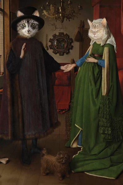 Karen Burke: Arnolfini Wedding Cats by Karen Burke
