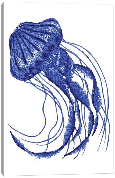 Jellyfish Canvas Art Print - Kelsey Emblow