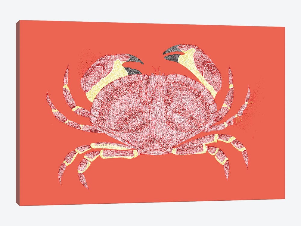 Summer Seaside Don'T Be Crabby by Kelsey Emblow 1-piece Canvas Artwork