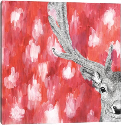 Dreamy Fallow Deer Canvas Art Print