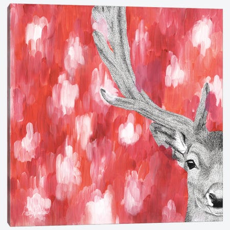 Dreamy Fallow Deer Canvas Print #KBW22} by Kelsey Emblow Canvas Art