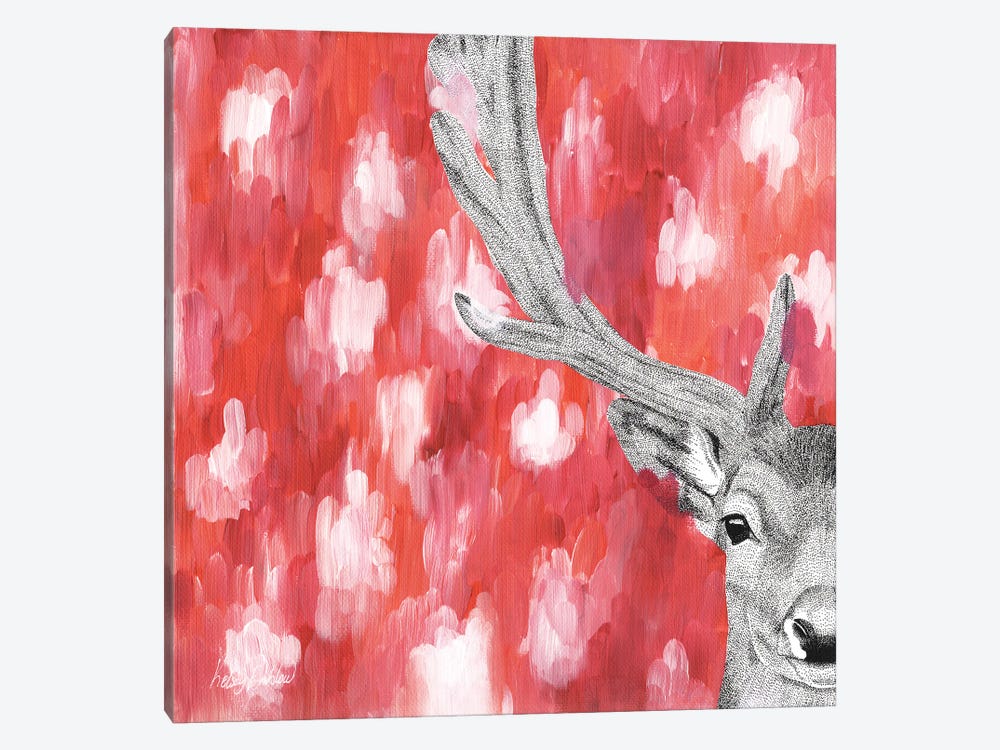 Dreamy Fallow Deer by Kelsey Emblow 1-piece Canvas Artwork