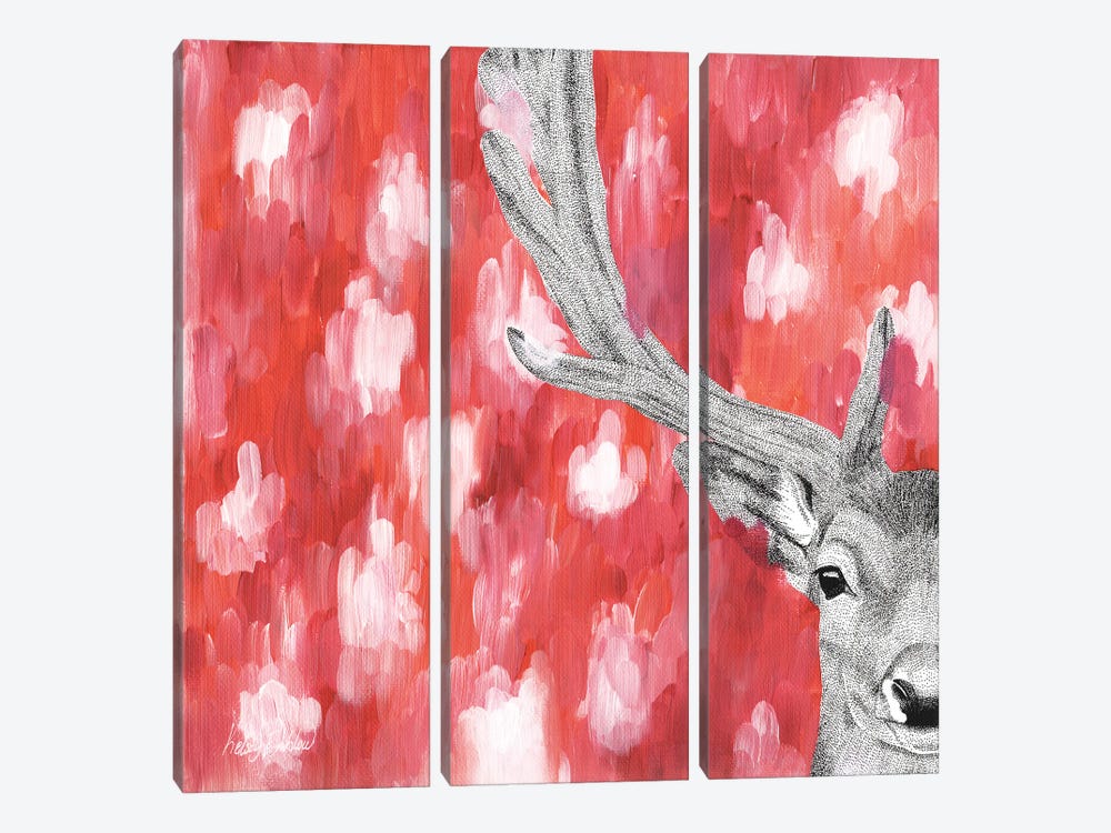 Dreamy Fallow Deer by Kelsey Emblow 3-piece Canvas Artwork
