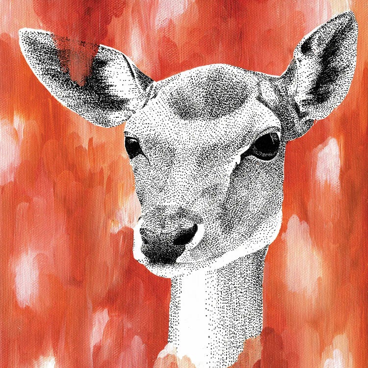 Dreamy Deer by Kelsey Emblow wall art