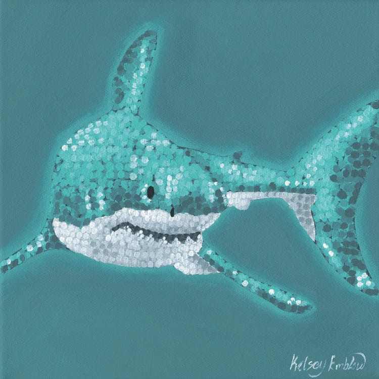 Tiffany Shark by Kelsey Emblow wall art