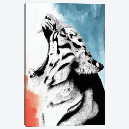 Dreamy Big Cat - Tiger Canvas Print #KBW30} by Kelsey Emblow Canvas Print