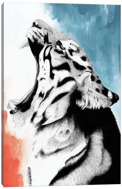 Dreamy Big Cat - Tiger Canvas Art Print - Kelsey Emblow