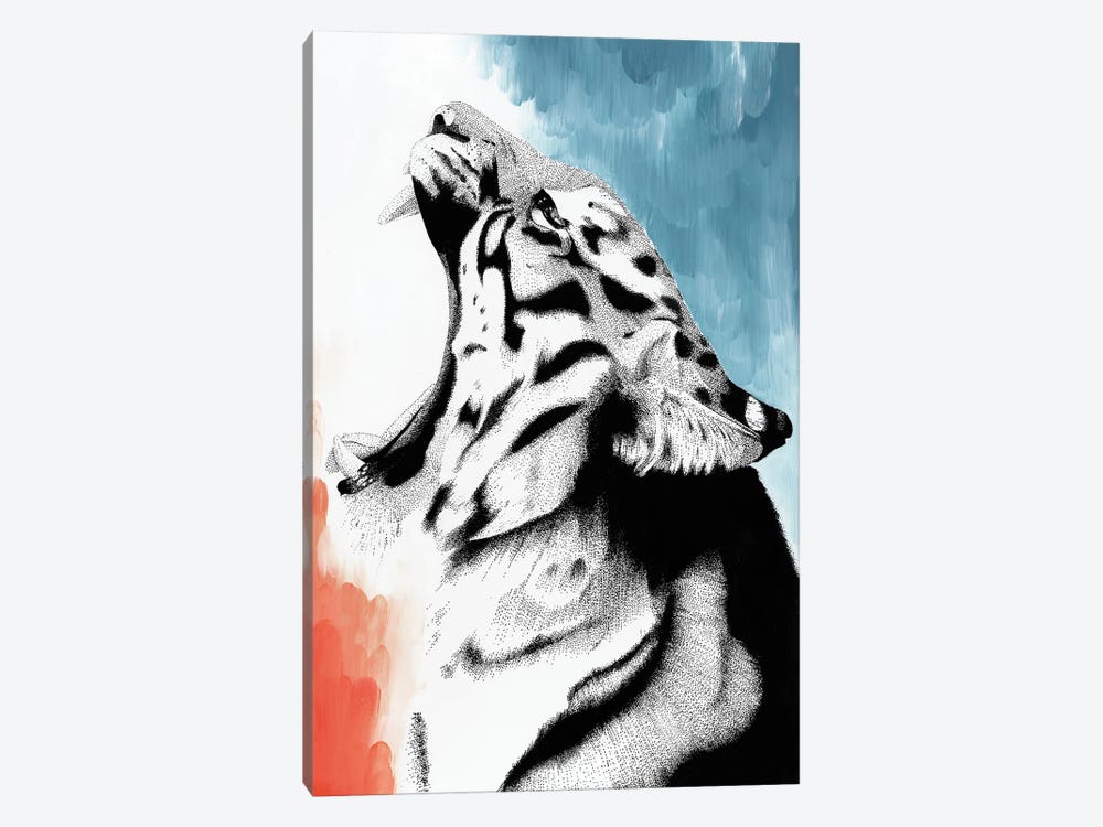 Dreamy Big Cat - Tiger by Kelsey Emblow 1-piece Canvas Print