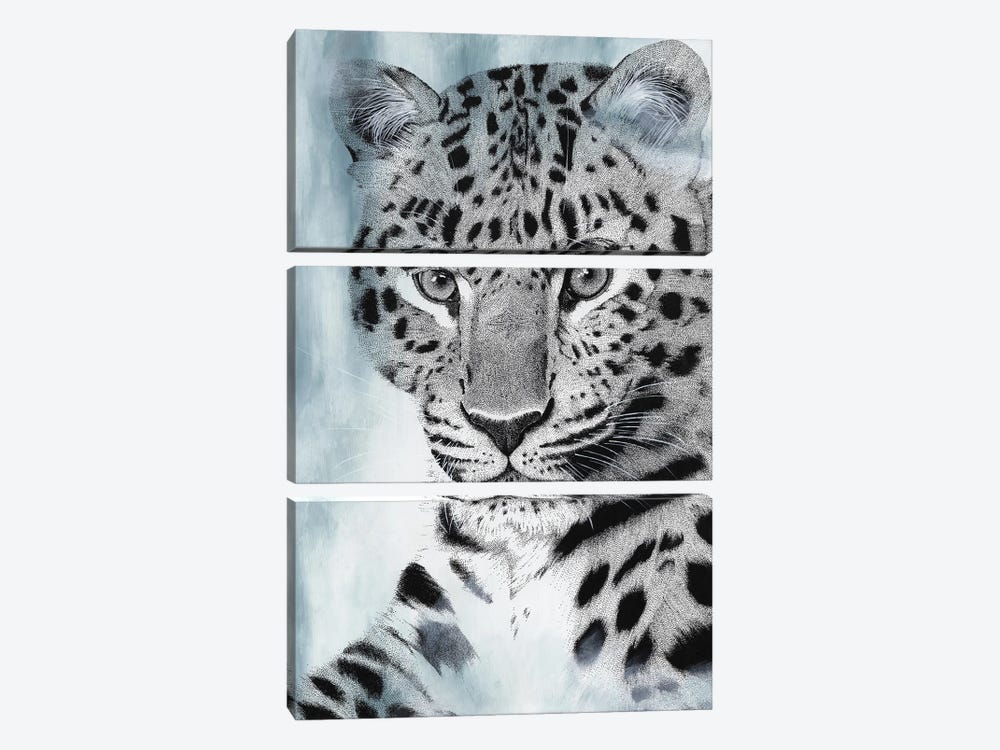 Dreamy Big Cat - Amur Leopard by Kelsey Emblow 3-piece Canvas Art Print