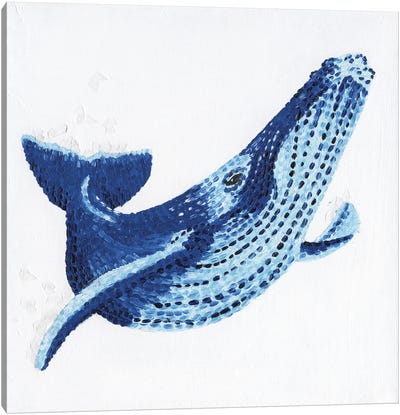 Magic Whale Canvas Art Print - Kelsey Emblow