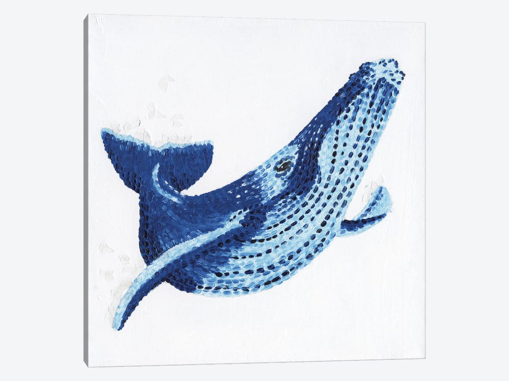 Magic Whale by Kelsey Emblow 1-piece Canvas Wall Art