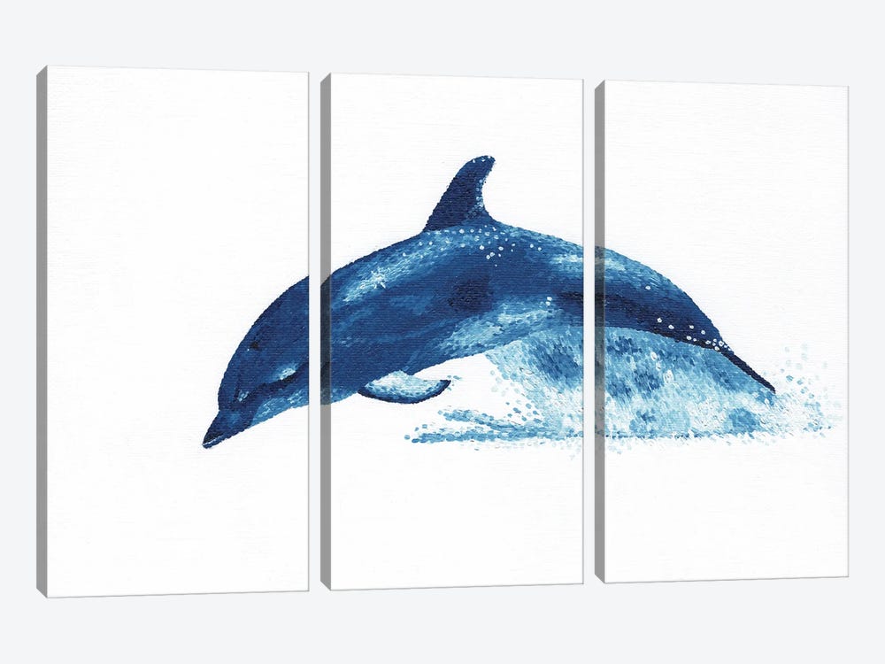 Joy - Dolphin by Kelsey Emblow 3-piece Art Print