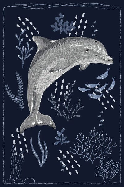 Dolphin by Kelsey Emblow art print