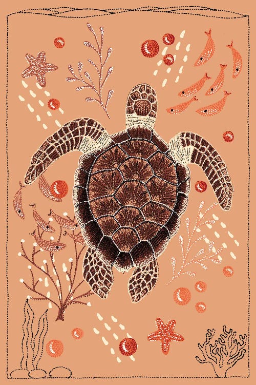 Sea Turtle by Kelsey Emblow wall art