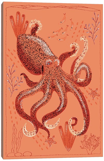 Octopus Garden Canvas Art Print - Kelsey Emblow